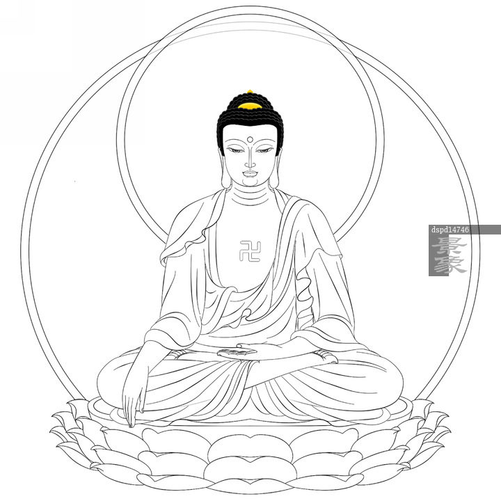 图片标题:     佛教素描释迦牟 图片编号:     dspd14746 授权方式