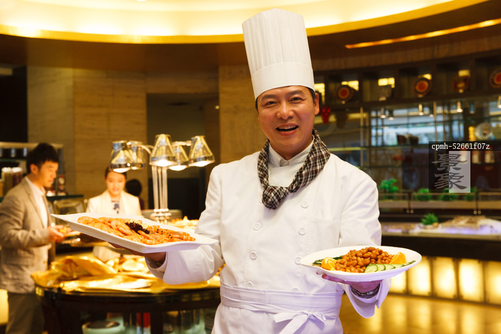 图片标题:     酒店厨师上菜 图片编号:     cpmh-52661f07z 授权
