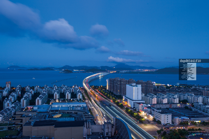 图片标题 浙江省舟山市城市建筑夜景 图片编号 dspd85441